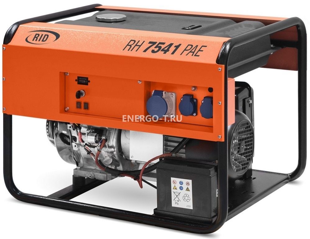 Бензиновый генератор RID RH 7540 PAE