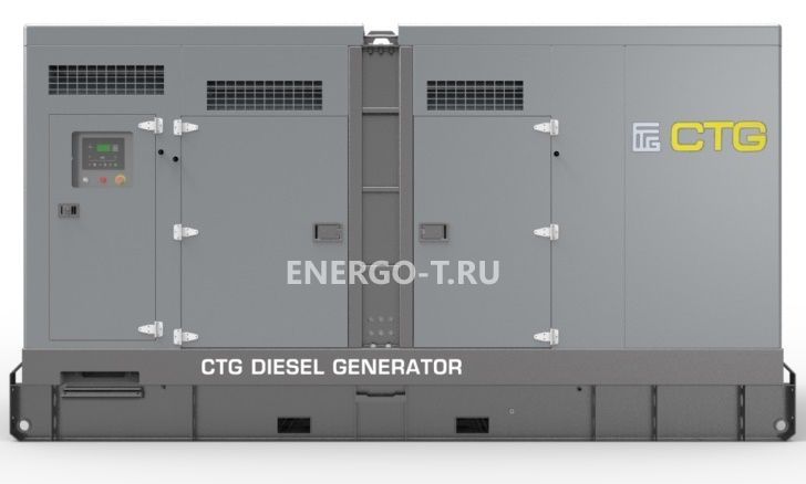 Дизельный генератор CTG 330C в кожухе